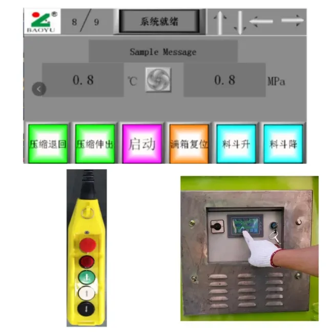 3.5T Mobile Garbage Compactor Truck Heavy Duty Waste Compaction Collection Vehicle