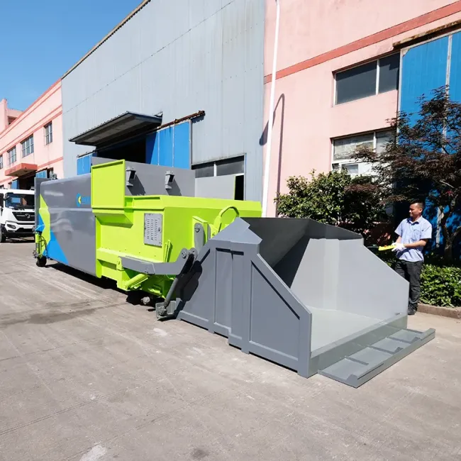 6 Ton 15000L Mobile Garbage Compactor & Heavy Duty Solid Waste Collection machine