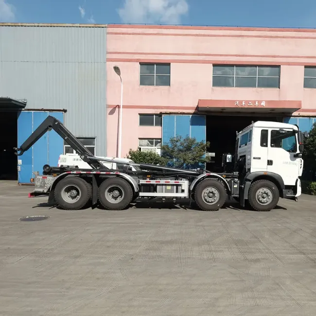 18T High Efficiency Hook Lift Garbage Truck, Detachable Container Type
