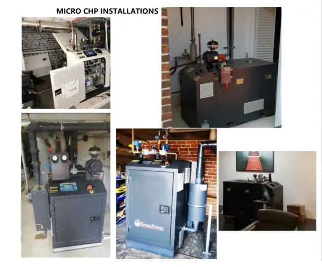 Close-up view of Premium High Efficiency Low Emissions Silent Natural Gas LPG Micro Bhkw Cogenerator