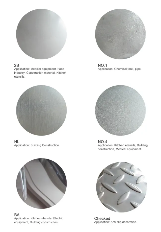 Mirror Heat Resistant Stainless Steel Sheets 304L 430 No3 Surface 20mm 0.3mm Cold Rolled Coil Galvanized /Aluminum/Carbon/Roofing/Color Coated/ Copper Sheet