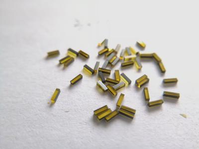 Chine 3 x 0,8 x 0,8 mm Jaune CVD HPHT Diamant Buttes Pour Disque Vinyl Disque Coupeur Aiguille à vendre