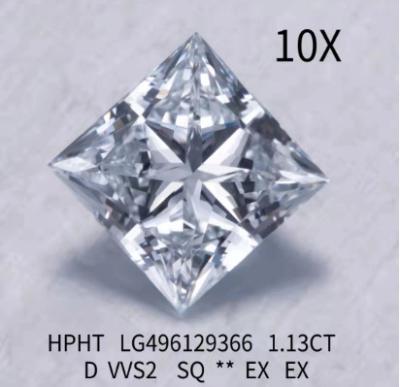 China Princess synthetic CVD Hpht Lab Grown Diamonds 1.13 Ct D Color VVS2 EX for sale