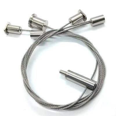 China Cable Fastening Wire Rope Gripper Lighting Accessories Ceiling Hanger Suspension Cable for sale