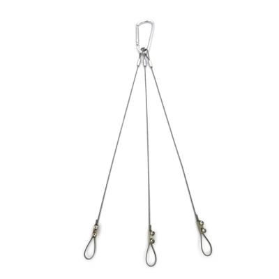 China Flower Pot Toggle Hanger Wire Rope Stainless Steel Wire Cable Gripper End Fittings For Hanging Plant Basket for sale