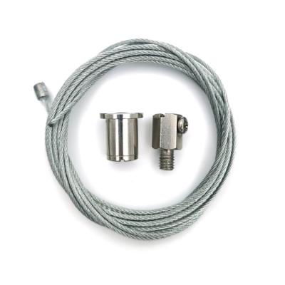 中国 Duplex Wire Rope Clips Lighting Suspension System Hanging Kit Wire Rope Cable Gripper 販売のため