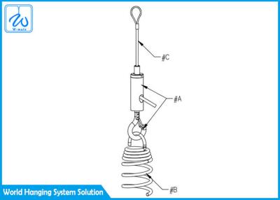 China Galvanized Stainless Steel Pendant Lamp Cord Kit , Rock Wool Hanging Light Kit for sale