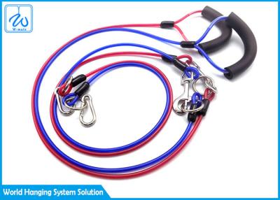 China Safety Anti Bite Pet Tie Out Cable , Colorful Drawstring Heavy Duty Dog Cable for sale