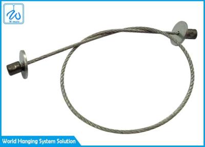 China Galvanised Steel Cable Wire Rope Assembly 0.8mm For Led Cable System for sale