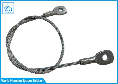 中国 高い抗張ポリ塩化ビニールは電流を通された1.5mmワイヤー ロープ ケーブル アイレットに塗った 販売のため