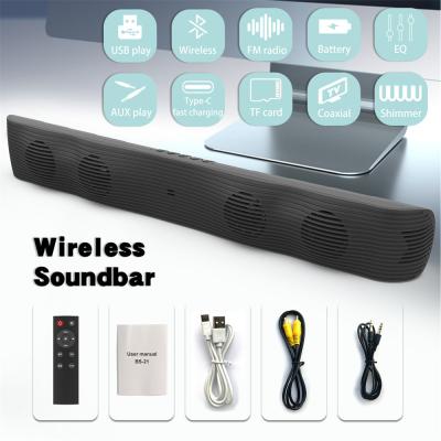 China 5W * 4 TV Soundbar Alto-falante Suporte PC Telefone Tablet Laptop MP3 MP4 DVD Player TV Caixa Áudio à venda