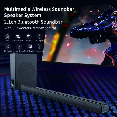 China Barra de sonido Bluetooth para TV con subwoofer 20Hz-200Hz control táctil remoto en venta