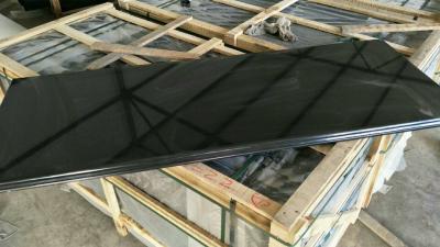 China China Competitive Price Black Granite/Shanxi Black Granite slab flat edge/ogee edge for sale