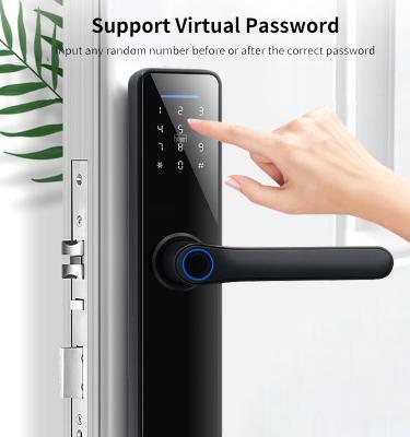 China Bluetooth 5.0 Smart Door Lock Wireless Security Access Control With Name Password Key for sale