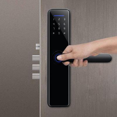 China Aluminum Alloy Bluetooth Sliding Door Lock ROHS Keyless Door Lock With App for sale