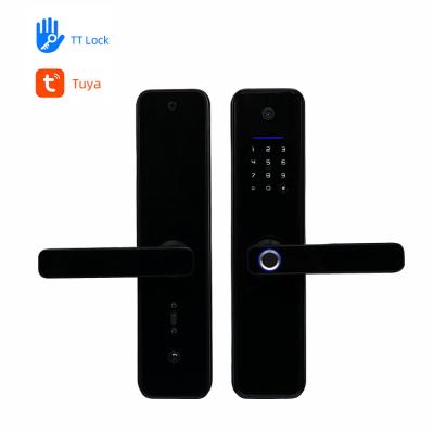 China IC Card Smart Camera Door Lock Firm Digital Deadbolt With Camera for sale