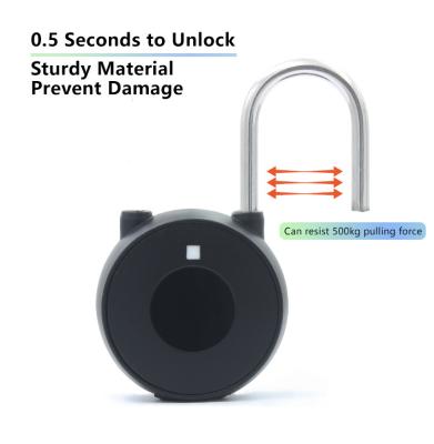 China Remote Unlock Waterproof Smart Door Lock Zinc Alloy Biometric Pad Lock for sale