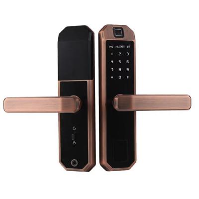 China Cerraduras de puerta elegantes anti de la huella dactilar del pío Cerradura de puerta biométrica del reconocimiento inteligente en venta