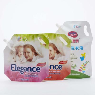China Moisture Proof Liquid Detergent Pouch Bag 500g Free Shape Without Screw Cap for sale