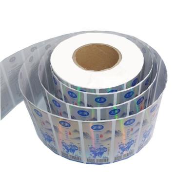 China Co Friendly Label Stickers Laser UV Finished Custom Package Stickers for sale
