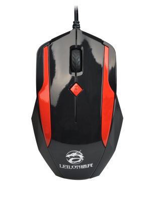 China Blue LED Computer Gaming Mouse , Wired 4 Button Gaming Mouse for sale