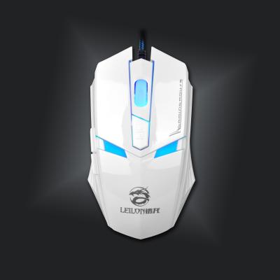 China LED 6 key DPI Gaming Mouse Professional Gamer Mouse Built In Iron Ingot for sale