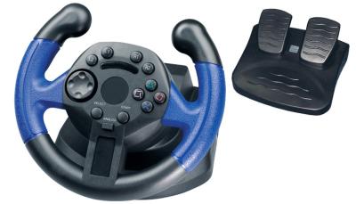 China Mini Wired USB Video Game Steering Wheel for Direct-X / X-input for sale