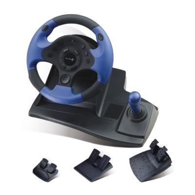 China Double Vibration Feedback Driving Game Steering Wheel Compatible Window 98 / Me for sale
