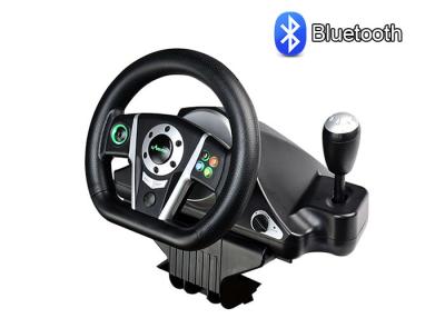 China Bluetooth Wireless Video Game Steering Wheel Built In Lithium Battery for sale