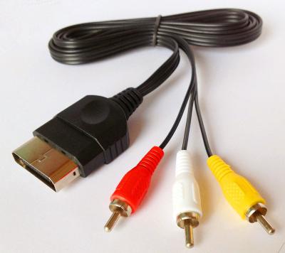 China Cables del audio y del videojuego de Xbox sistema de pesos americano con longitud del chapado en oro el 1.8M en venta