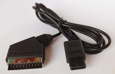 Chine Câbles de jeu vidéo de la CHROMATOGRAPHIE GAZEUSE N64 RVB Scart pour la vidéo HD TV poids du commerce de Nitendo ou de Game Cube à vendre