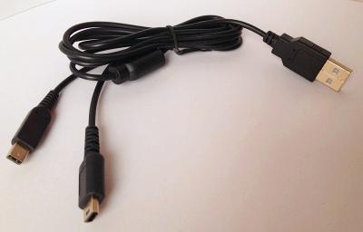 China USB - cable de carga de los datos USB de NDSI/de NDSL 2IN1 para Nintendo DS Lite DSL en venta