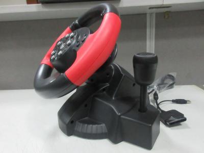 China Racing Video Game Steering Wheel Foot Pedal Auto Centering For PC X-INPUT P2 P3 for sale