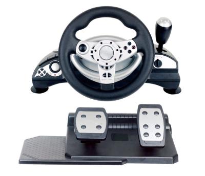 China multi-interface gaming racing wheel steering wheel with foot pedal for PC (Direct-X & X-INPUT) /P3 /P4 for sale
