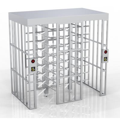 China Security Stainless Steel Full Height Turnstile RS232 Interface 70W Power Consumption en venta