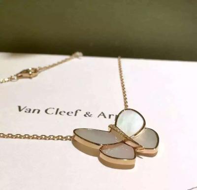 China Wholesale Van Cleef & Arpels Butterfly Necklace18K Yellow Gold Necklace VCARA63400 for sale