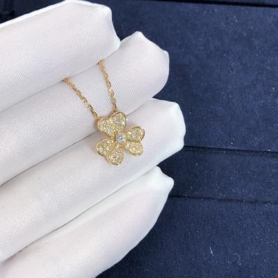 China Fantastic  Van Cleef & Arpels 18k Gold Frivole Pendant Mini Model Vs Natural Diamonds for sale