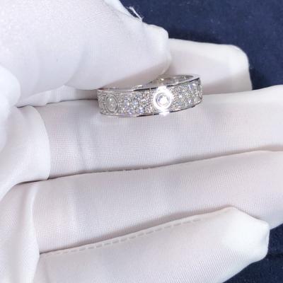 China Car Tier LOVE Ring Small Model Factory Custom Fine Jewelry 18k Pure Gold Natural Diamonds Ring en venta