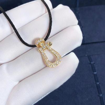 China Force 10 Pendant Hot Selling 18k Gold Necklace Fashion Fine Natural Stone Diamond Gold Pendant Necklace en venta