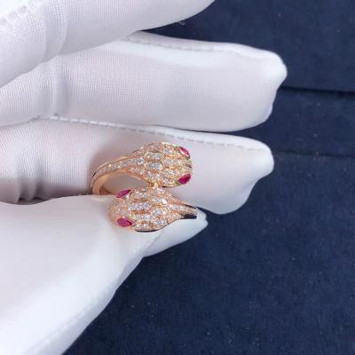 China Bvl Serpenti Seduttori Ring High-End Fashion New Style 18K Gold Jewelry Natural Diamond Ring Fine Jewelry for sale