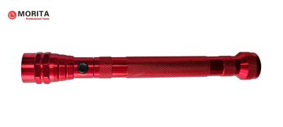 China Lanterna elétrica magnética telescópica com 3 o ímã macio ajustável do pescoço das lâmpadas 360-Degree do diodo emissor de luz na colheita de iluminação vermelha de ambos os fins à venda