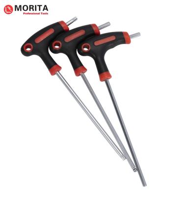 China T Handle Allen Key CR-V Steel Slotted Phillips Pozi And Torx Extra Long Design Strong Torsion for sale