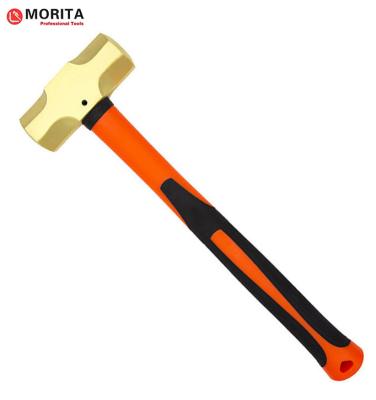 China Brass sledge hammer with fiberglass handle, Non-Magnetic, Die-Forge, Corrosion Resistant, for sale