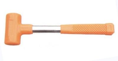 China Orange Dead Blow Hammer , Rubber Hammer Mallet Tubular Shaft Easy Operation for sale