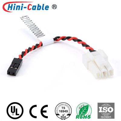 China JST 3.96mm 3Pin To 2Pin Twisted Wire Harness Cable Assembly for sale
