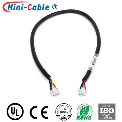 China Black PVC Jacket Power Output 2.0mm 4Pin Car Wire Harness for sale
