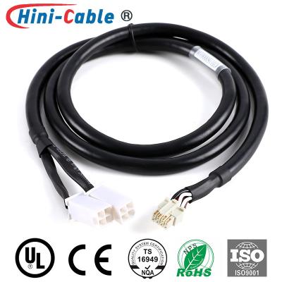 China MOLEX Pitch4.2mm Twin 2x2Pin Female to Pitch2.0mm 2x4Pin Male Power Source Connecting Cable for sale