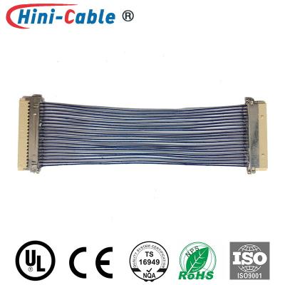China HRS DF19 19Pin Screen Wire Coaxial Cable 130mm For HD Screen for sale