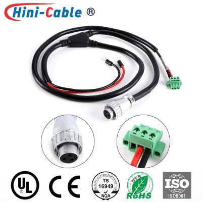 Chine IATF16949 5.08mm UL1015 12AWG 3 Pin Wiring Harness Length 1200mm à vendre