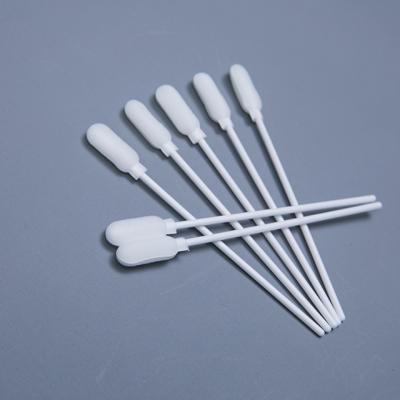 China White Sterile Cotton Swabs Plastic Sticks Sponge Tip 18.5 Mm Head Length for sale